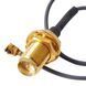 Пигтейл переходник разъем RP-SMA (female) - U.FL (uFL/u.FL/IPX/IPEX) удлинитель wi-fi mikrotik female Pigtail 2820 фото 4
