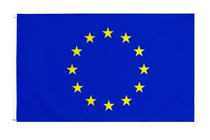 Прапор Євросоюза EU European Europe Union 1955 Ради Європи (150*90 см) приватних і музейних колекцій, експозицій, науково-дослідної та викладачської діяльності 8188 фото