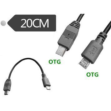 Кабель OTG DSLR micro USB (папа) - mini USB (папа) 0,2 м (подключение смартфона к фотоаппаратам, камерам) 4996 фото