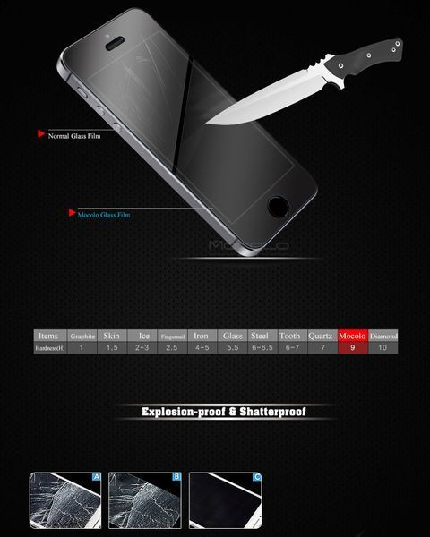 Защитное стекло Mocolo для Lenovo P780 противоударная пленка (оригинал, блистер пак) 3003 фото