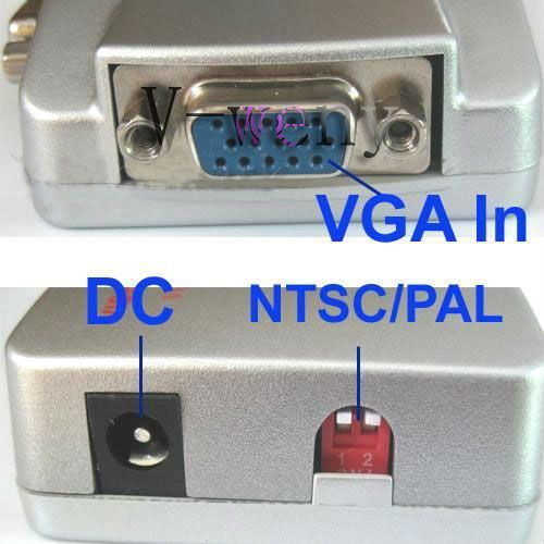 Конвертер VGA &mdash; RCA S-Video подключение ноутбука к ТВ 680 фото