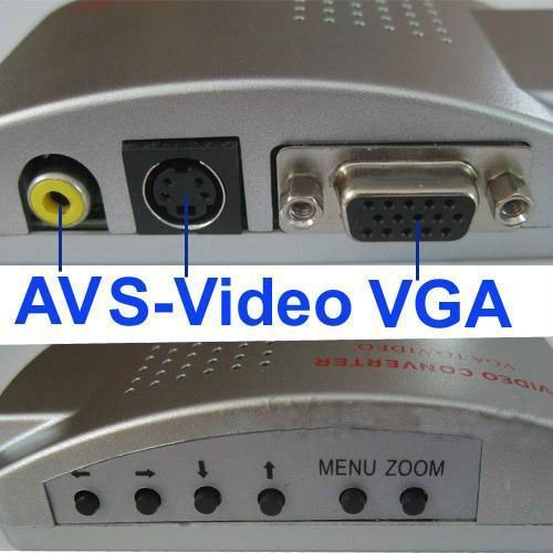 Конвертер VGA &mdash; RCA S-Video подключение ноутбука к ТВ 680 фото