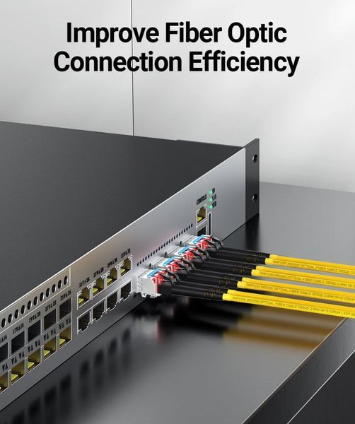 Патч-корд оптический LC-LC UPC (1 м) 2.0 мм SMF 9/125&mu;m Fiber Optical Patch Cable Singlemode Simplex Bend Insensitive Fiber Optic Cord 8212 фото