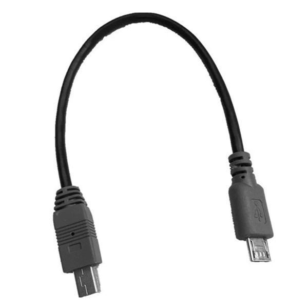 Кабель OTG DSLR micro USB (тато) &mdash; mini USB (тато) 0,2 м (під'єднання смартфона до фотоапаратів, камер) 4996 фото