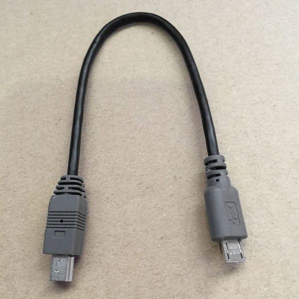 Кабель OTG DSLR micro USB (тато) &mdash; mini USB (тато) 0,2 м (під'єднання смартфона до фотоапаратів, камер) 4996 фото