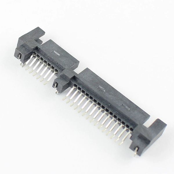 Коннектор SATA 7+15 Pin 22 Pin Male (папа)#3 SMT 1.27 мм угловой правый 5391 фото