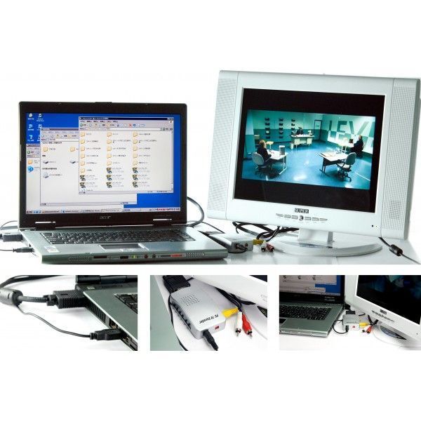 Конвертер VGA &mdash; RCA S-Video подключение ноутбука к ТВ 680 фото