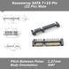 Коннектор SATA 7+15 Pin 22 Pin Male (папа)#3 SMT 1.27 мм угловой правый 5391 фото 1