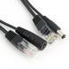 POE RJ45 IEEE 802.3af подача питания на расстоянии по витой паре инжектор (приемник+передатчик) удлинитель чер 3330 фото 3