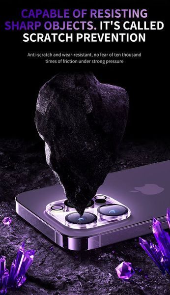 9Н Стекло защитное для камеры iPhone 13 Pro (6,1") Tempered Glass 8060 фото