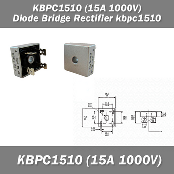 KBPC1510 (15A 1000V) мост диодный Diode Bridge Rectifier преобразователь переменного тока в постоянный 7776 фото