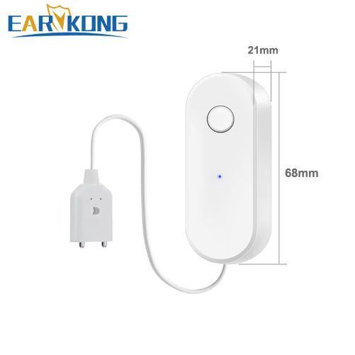 Tuya датчик протечки Wi-FI (белый) Smart Water detector Leak Sensor Alexa Google Home беспроводный "Умный дом" 7976 фото
