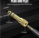 Стереоадаптер штекер 6.3 мм aux (6.35 mm male тато) &mdash; 3.5 мм (female мама) mini jack золоте напилення adapter 4239 фото 10
