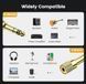 Стереоадаптер штекер 6.3 мм aux (6.35 mm male тато) &mdash; 3.5 мм (female мама) mini jack золоте напилення adapter 4239 фото 15