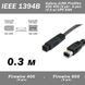 Кабель IEEE 1394B iLINK FireWire 800 400 (9 pin - 6 pin) 0.3 м UPC EAN 2572-2 фото 1