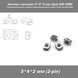 Кнопка тактовая 3*4*2 мм 2pin DIP SMD микропереключатель телефон сигнализация брелок remote control Tactile Sw 4356 фото 1