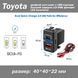 Сокет Toyota USB 2 порти USB (type-C PD + QC 3.0) 40*40*22мм 12-24В установка в заглушку кнопок ВОЛЬТМЕТР LED 6907 фото 1