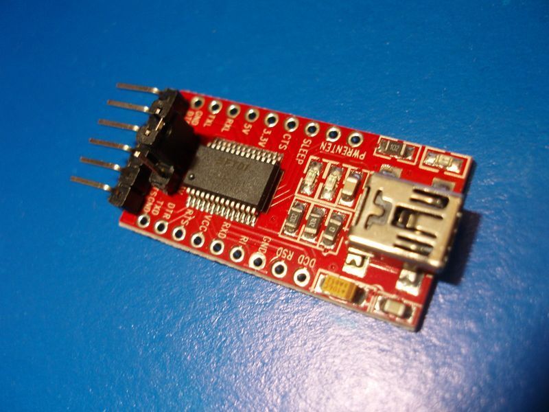 Программатор USB ― TTL UART на чипе FTDI FT232RL 1402HC RS232 2977 фото