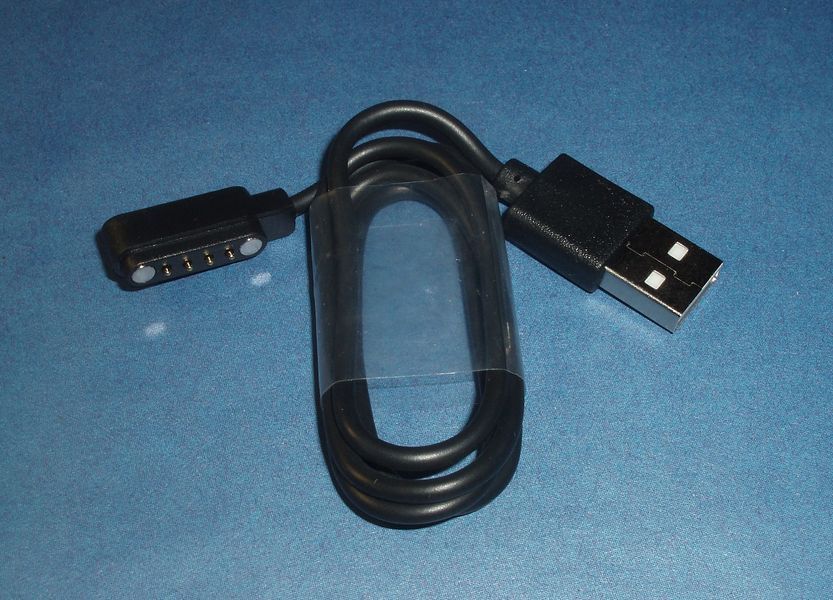 Кабель A01 4 pin (между контактами 3 мм, общая 9 мм, между магнитами 14 мм) "нижний плюс" для зарядки синхрони 7375 фото