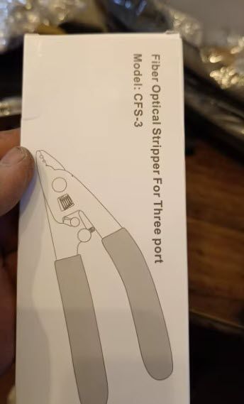 CFS-3 стрипер оптоволоконний 3-портовий FTTH Fiber Optic (розділ і підготовка кабелю до паяння) 4588-2 фото