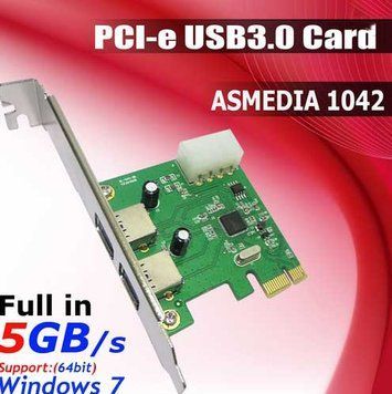 Контролер USB 3.0 (2 port) PCI-e ASMEDIA1042 chipset 1598 фото