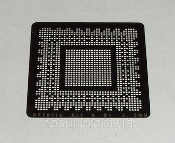 BGA шаблони Nvidia 0.5 mm NF790IU-SLI-N-B1 трафарети для реболлу реболінг-набір відновлення паяння 4077 фото