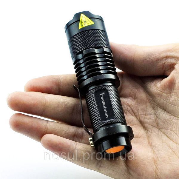 Ліхтар Pocketman BL Mini Q5 LED Light 300 LM (живлення 14500 або АА) алюміній 6685 фото