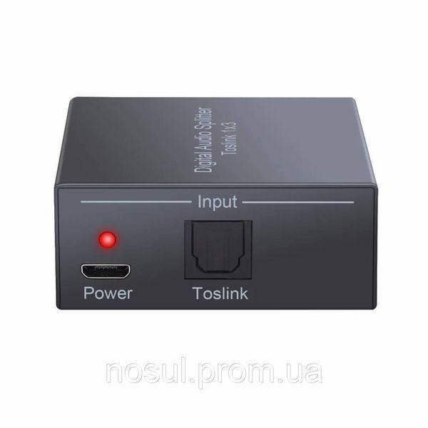 Prozor PST149 сплиттер Toslink 1*3 оптический активный (питание USB) вывод звука на 3 устройства 7544 фото