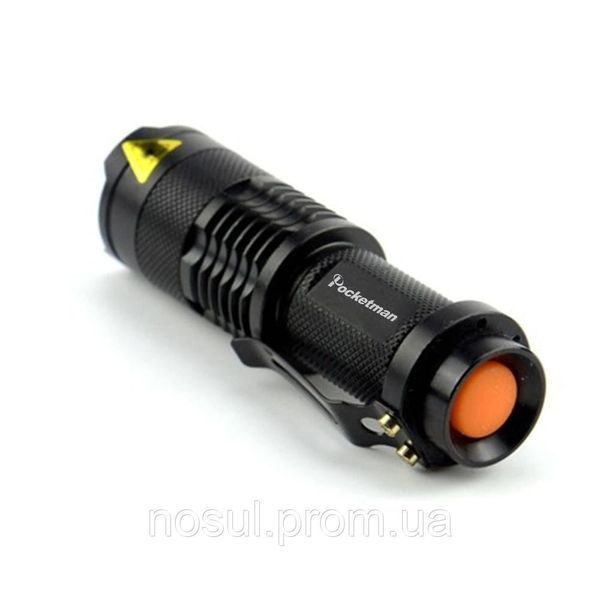 Ліхтар Pocketman BL Mini Q5 LED Light 300 LM (живлення 14500 або АА) алюміній 6685 фото
