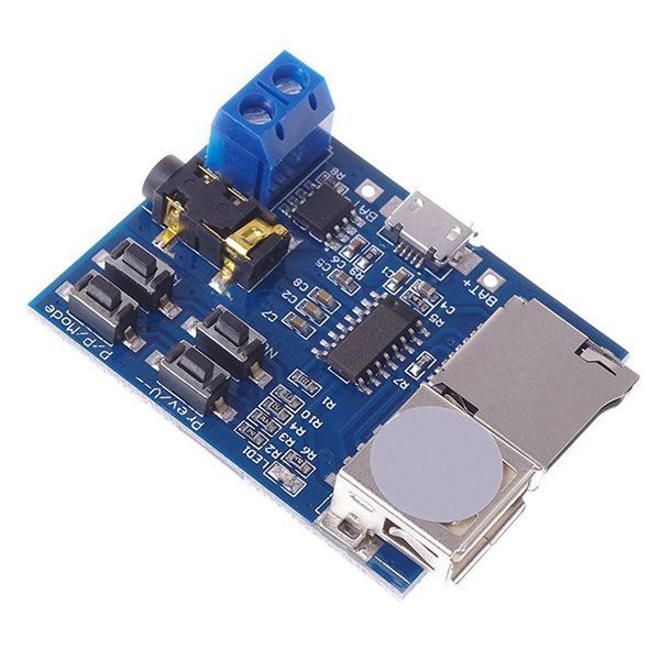 Arduino USB mp3 плеер (слот microSD) TF card U disk усилитель Format decoder board module amplifier decoding a 5017 фото