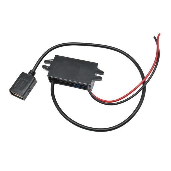 Конвертер преобразователь напряжения с USB портом 12/24V - 5V (3А) 15W импульсный влагозащищенный герметичный 3595-2 фото