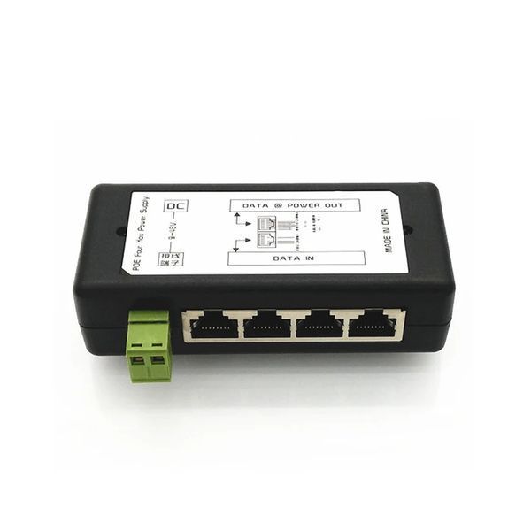 Инжектор PoE 4 портовый LAN Port Passive DC12V-48V(upto 10A) в корпусе IEEE802.3af/at 10/100 Mbps CCTV видеона 3329-2 фото