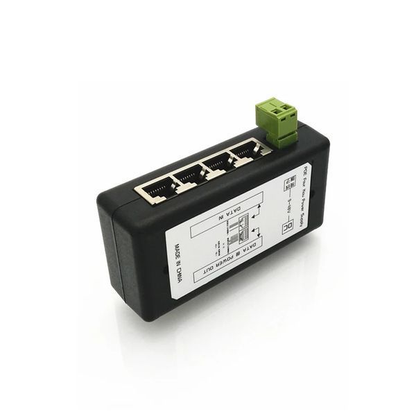 Инжектор PoE 4 портовый LAN Port Passive DC12V-48V(upto 10A) в корпусе IEEE802.3af/at 10/100 Mbps CCTV видеона 3329-2 фото