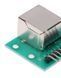Модуль перехідник Ethernet мережевий RJ45 8P8C (female, "мама", вертикальний) - 9 pin DIP XH 2.54 мм (male, "тато", V-Type вертикальне розташування контактів) адаптер Breakout Board + Pin Header Adapter Board To Modular Connector 8117 фото 5