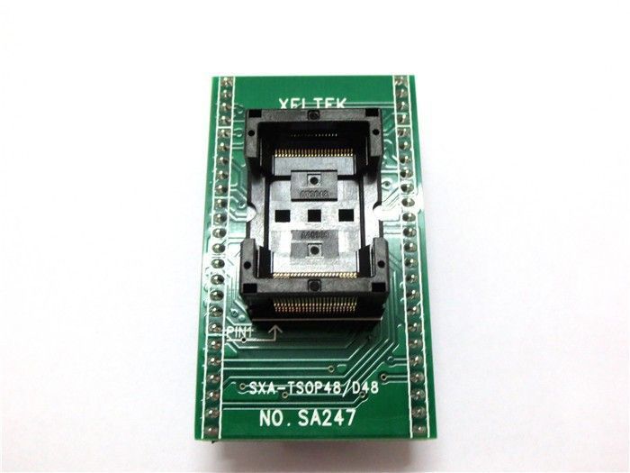 Перехідник TSOP48 &mdash; DIP48 для програматора 0.5 mm RT809F RT809H XELTEK USB адаптер панелька з нульовим зусиллям 3699 фото