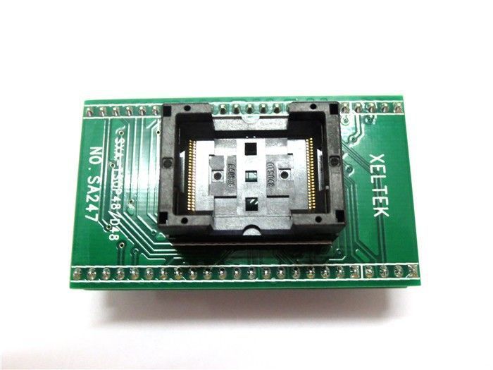 Перехідник TSOP48 &mdash; DIP48 для програматора 0.5 mm RT809F RT809H XELTEK USB адаптер панелька з нульовим зусиллям 3699 фото