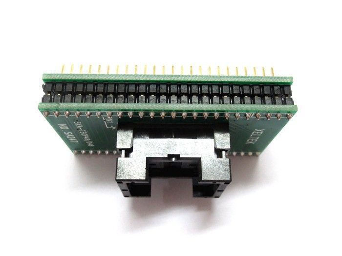 Перехідник TSOP48 &mdash; DIP48 для програматора 0.5 mm RT809F RT809H XELTEK USB адаптер панелька з нульовим зусиллям 3699 фото