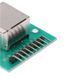 Модуль перехідник Ethernet мережевий RJ45 8P8C (female, "мама", вертикальний) - 9 pin DIP XH 2.54 мм (male, "тато", V-Type вертикальне розташування контактів) адаптер Breakout Board + Pin Header Adapter Board To Modular Connector 8117 фото 6