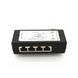 Инжектор PoE 4 портовый LAN Port Passive DC12V-48V(upto 10A) в корпусе IEEE802.3af/at 10/100 Mbps CCTV видеона 3329-2 фото 4