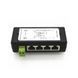 Инжектор PoE 4 портовый LAN Port Passive DC12V-48V(upto 10A) в корпусе IEEE802.3af/at 10/100 Mbps CCTV видеона 3329-2 фото 6