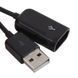 Кабель USB удлинитель 1м (папа - мама) спиральная навивка extender подключение флешки 4998 фото 3