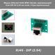 Модуль перехідник Ethernet мережевий RJ45 8P8C (female, "мама", вертикальний) - 9 pin DIP XH 2.54 мм (male, "тато", V-Type вертикальне розташування контактів) адаптер Breakout Board + Pin Header Adapter Board To Modular Connector 8117 фото 1