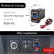 Сокет Toyota USB 2 порта USB (type-C PD + QC 3.0) 40*33*22 мм 12-24В установка в заглушку кнопок ВОЛЬТМЕТР LED 6908 фото 3
