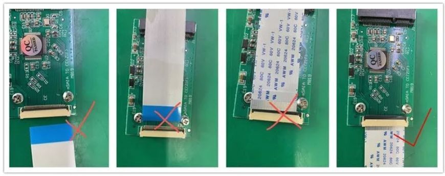Перехідник ZIF ― mSATA (mini PCIe) SSD 50 мм адаптер заміна HDD зиф Espada ZmSATA 2985 фото