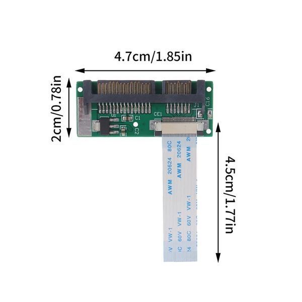 Адаптер конвертер 1.8" 24 Pin LIF ZIF (MacBook Toshiba Hitachi) - SATA (7+15 Pin) 22 Pin 2.5" 3.5" 3545 фото