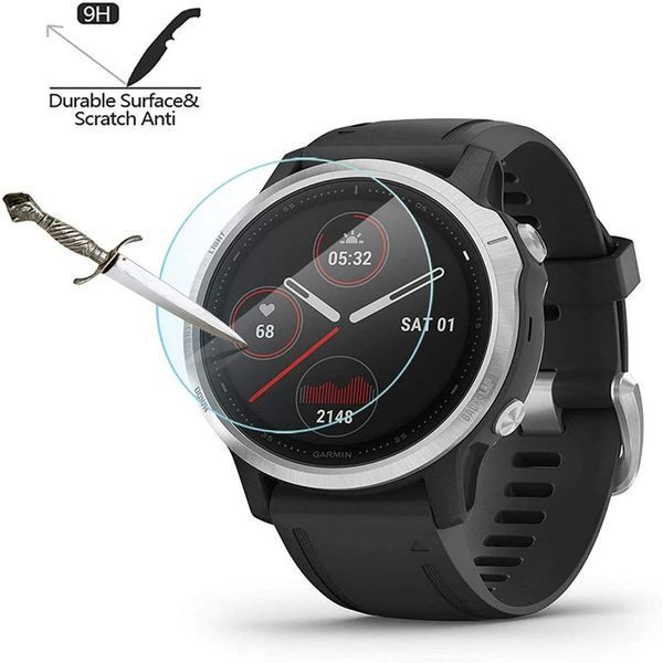 Garmin Fenix 6X Pro стекло защитное 9Н Premium Tempered Glass Защитное стекло для часов Garmin Fenix 6X (Pro 6911 фото