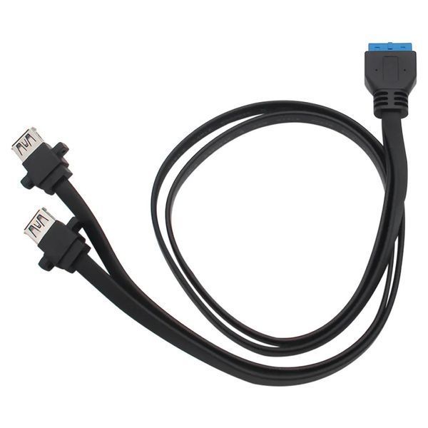 Удлинитель USB 3.1 Gen1 3.0 (2 ports) Type A (Female) IDC 20 Pin SuperSpeed кабель extender Motherboard Adapte 7592 фото