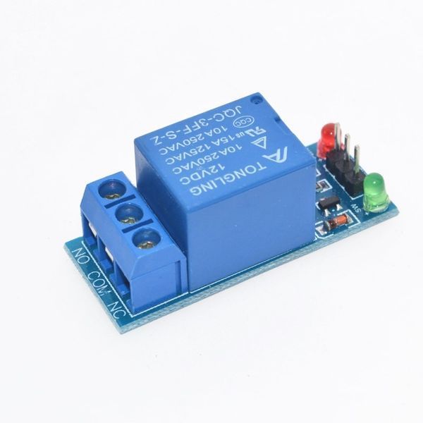 Реле 12V 1-канал модуль 12В 1-Channel Relay Module Shield for Arduino ARM PIC AVR DSP Electronic 10A 2404 фото