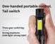 Ліхтар тактичний міні компактний CREE Q5+COB Light 300 LM micro USB вбудована батарея тактичний живлення micro USB 4743-2 фото 5