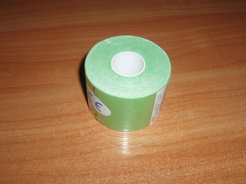 Кинезио тейп GREEN зелены Kinesio tape 5м снимает боль в мышцах и суставах новый метод лечения эластичный бинт 4533 фото